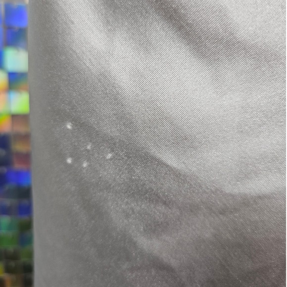 XXXitcat Silver Satin Cowl Neck Midi Slip Dress Spaghetti Strap - Picture 7 of 7